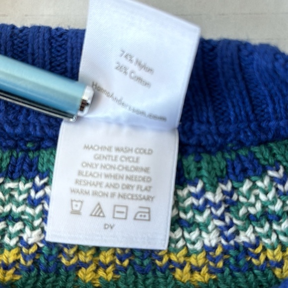 NWOT Festive Fair Isle Pullover Size 130cm/US 8 - Picture 10 of 10